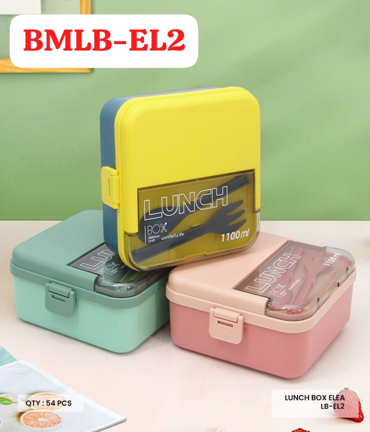 LUNCHBOX ELEA BMLB-EL2 ISI 54 PCS