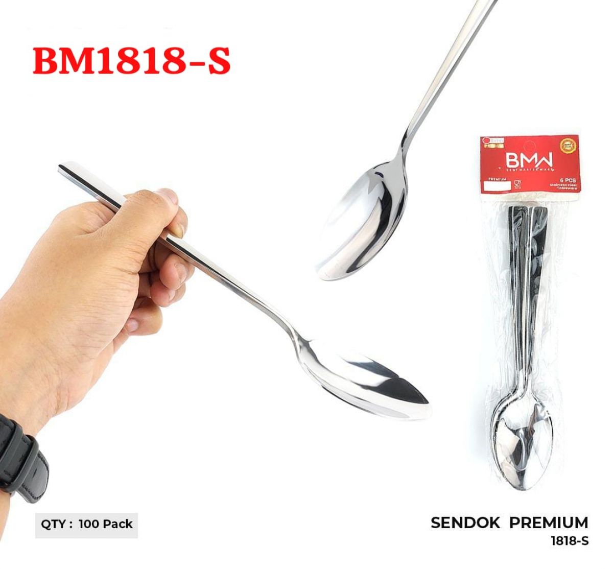 SENDOK PREMIUM BM1818-S ISI 100 PACK