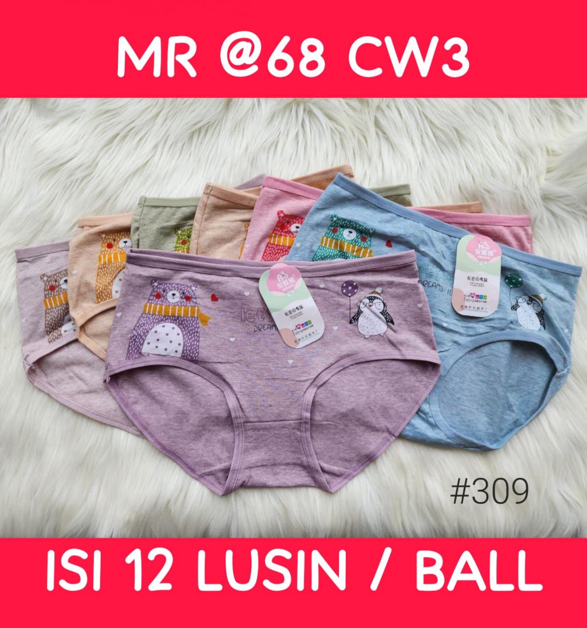 CELANA DALAM MR @68 CW3 ISI 12 LUSIN