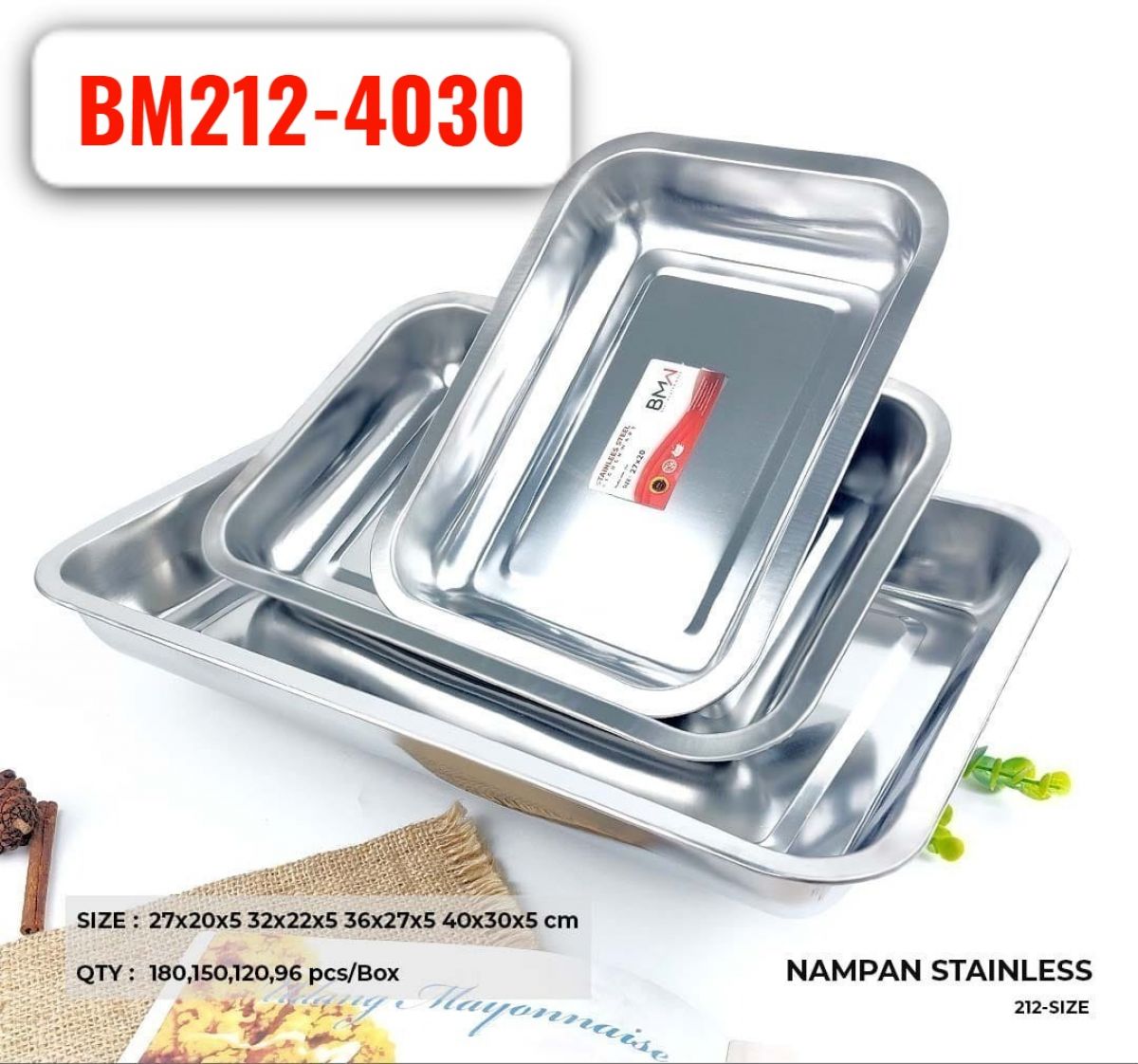 NAMPAN STAINLESS 212 40 X 30