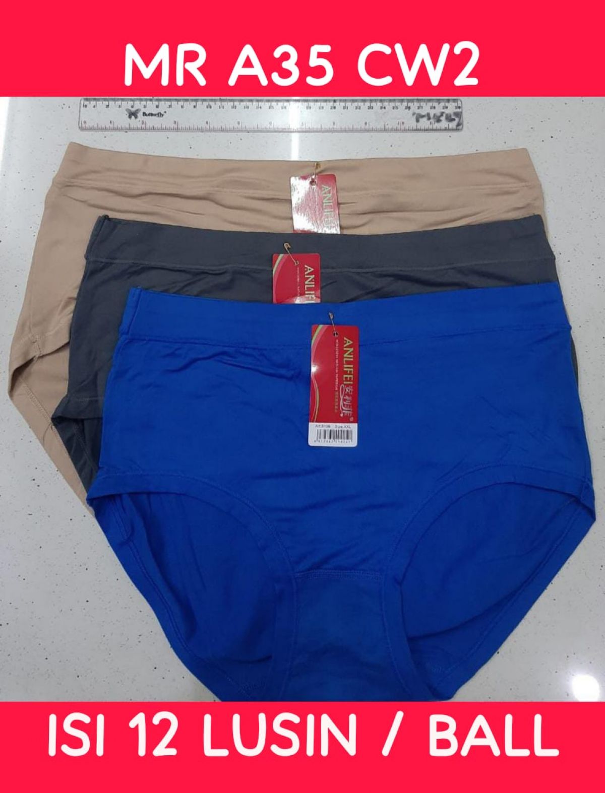 CELANA DALAM MR A35 CW2 UKURAN XXXXL ISI 12 LUSIN