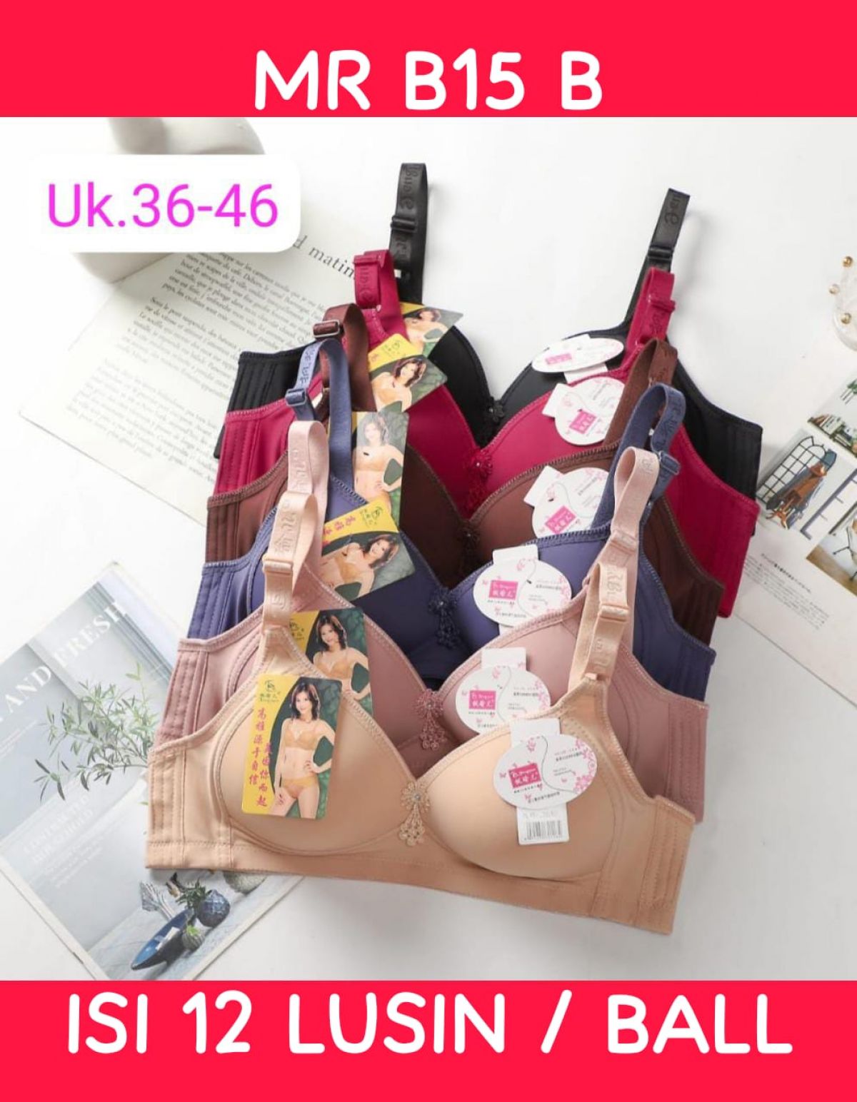 BH MR B15 B SIZE 36 - 46 ISI 12 LUSIN