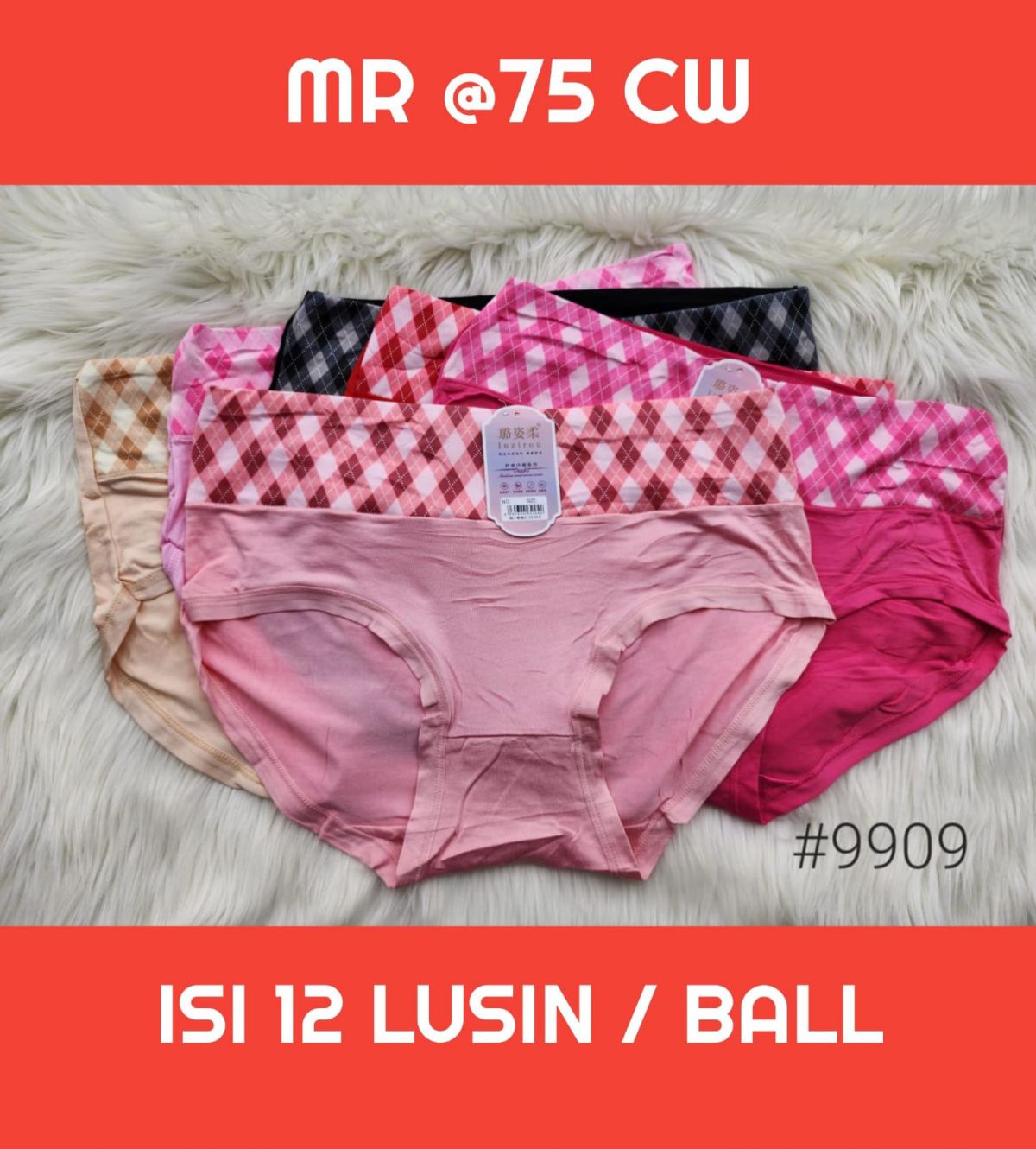 CELANA DALAM WANITA MR @75 CW ALLSIZE ISI 12 LUSIN