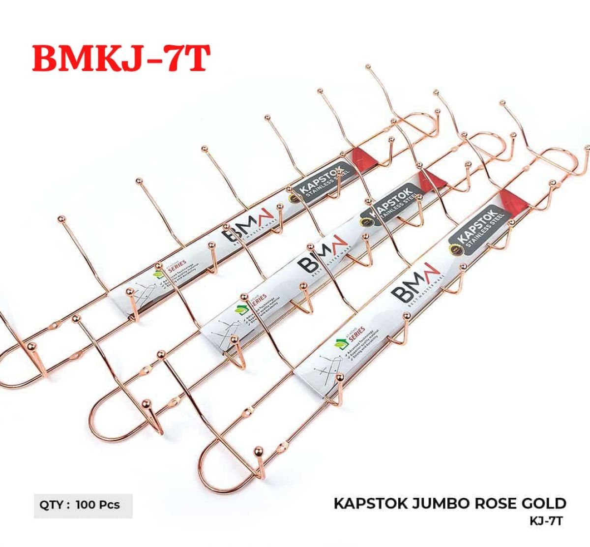 KAPSTOK JUMBO ROSE GOLD BMKJ-7T ISI 100 PCS