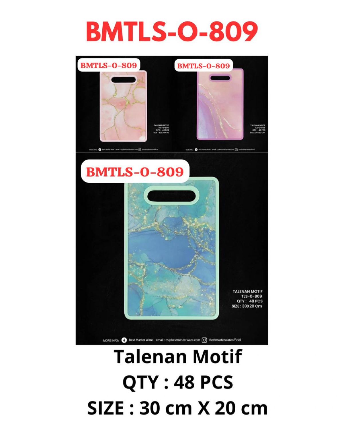 TALENAN MOTIF BMTLS-0-809 SIZE 30CM*20CM ISI 48 PCS