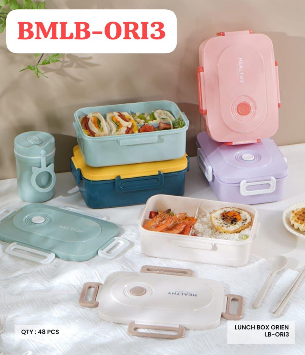 LUNCHBOX ORIEN BMLB-ORI3 ISI 48 PCS