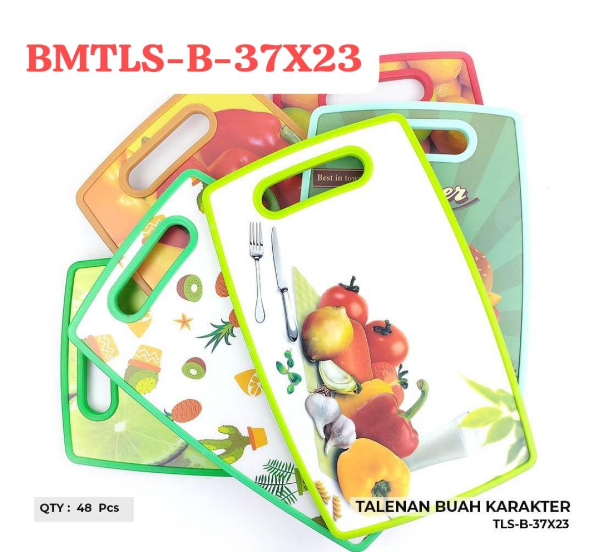 TALENAN BUAH KARAKTER BMTLS-B-37X23 SIZE 37CM * 23CM ISI 48 PCS