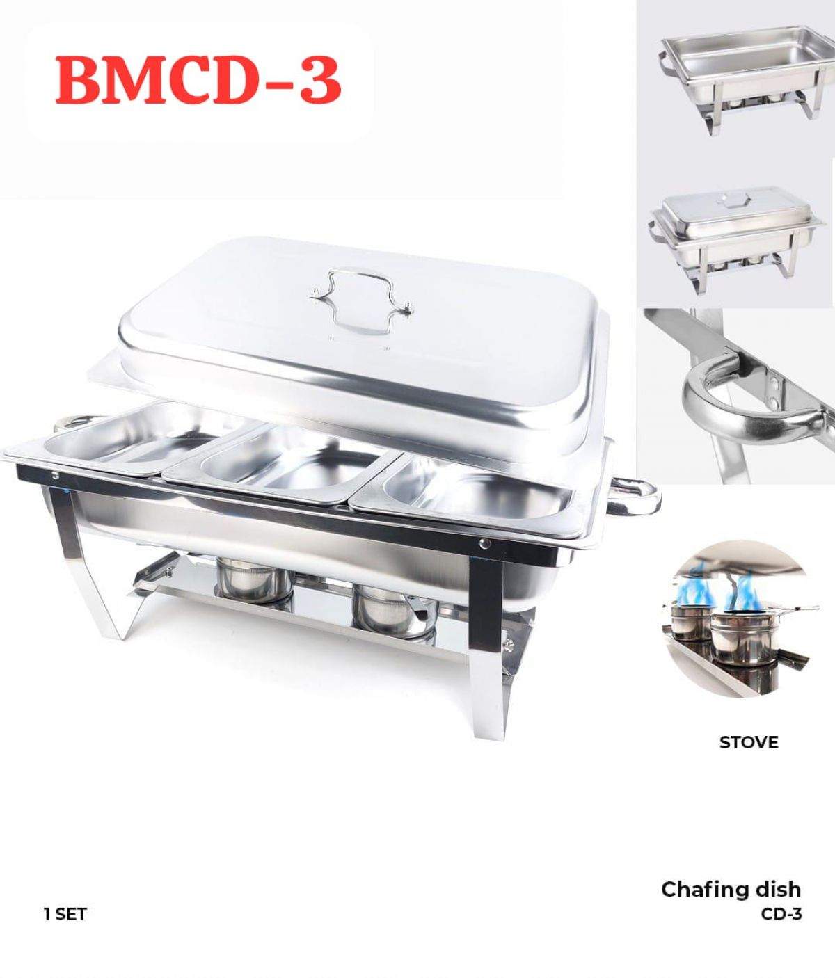 CHAFING DISH BMCD-3 ISI 1 SET