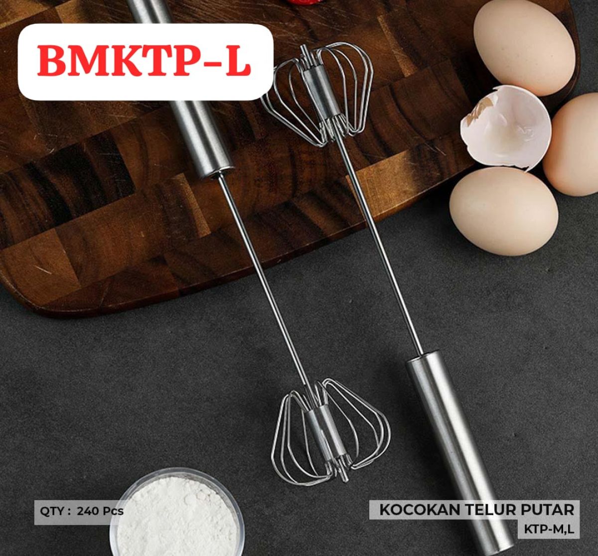 KOCOKAN TELUR PUTAR BMKTP-L ISI 20 LUSIN