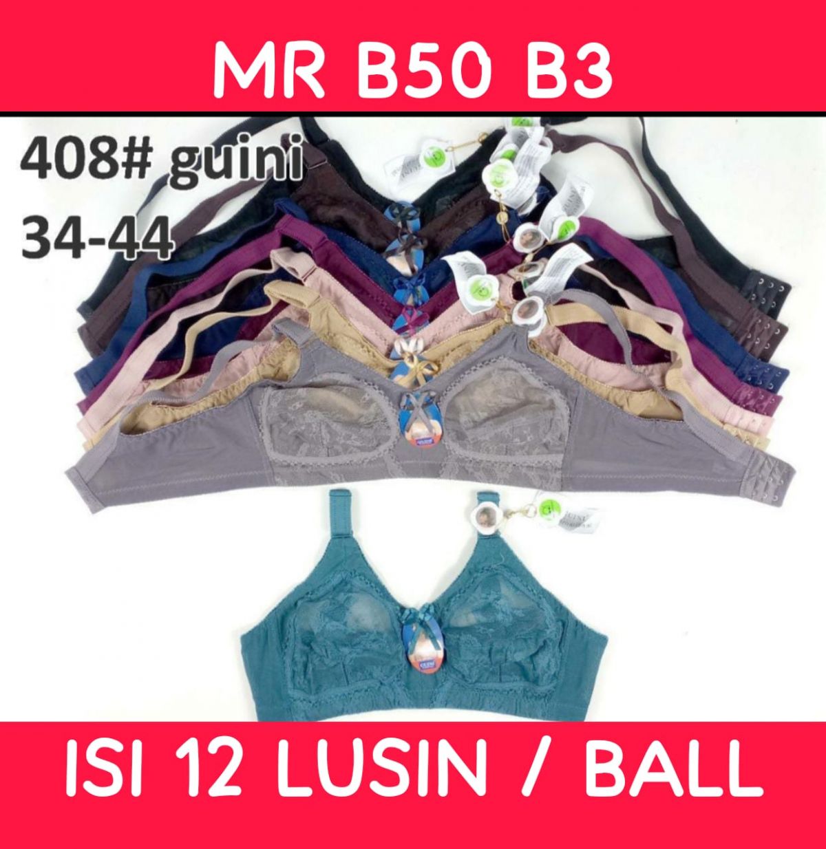 BH MR B50 B3 SIZE 34 - 44 ISI 12 LUSIN