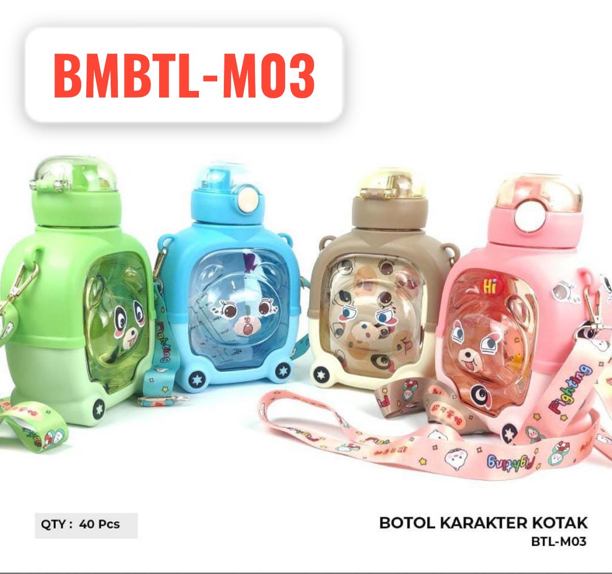 BOTOL KARAKTER KOTAK BTL-M03