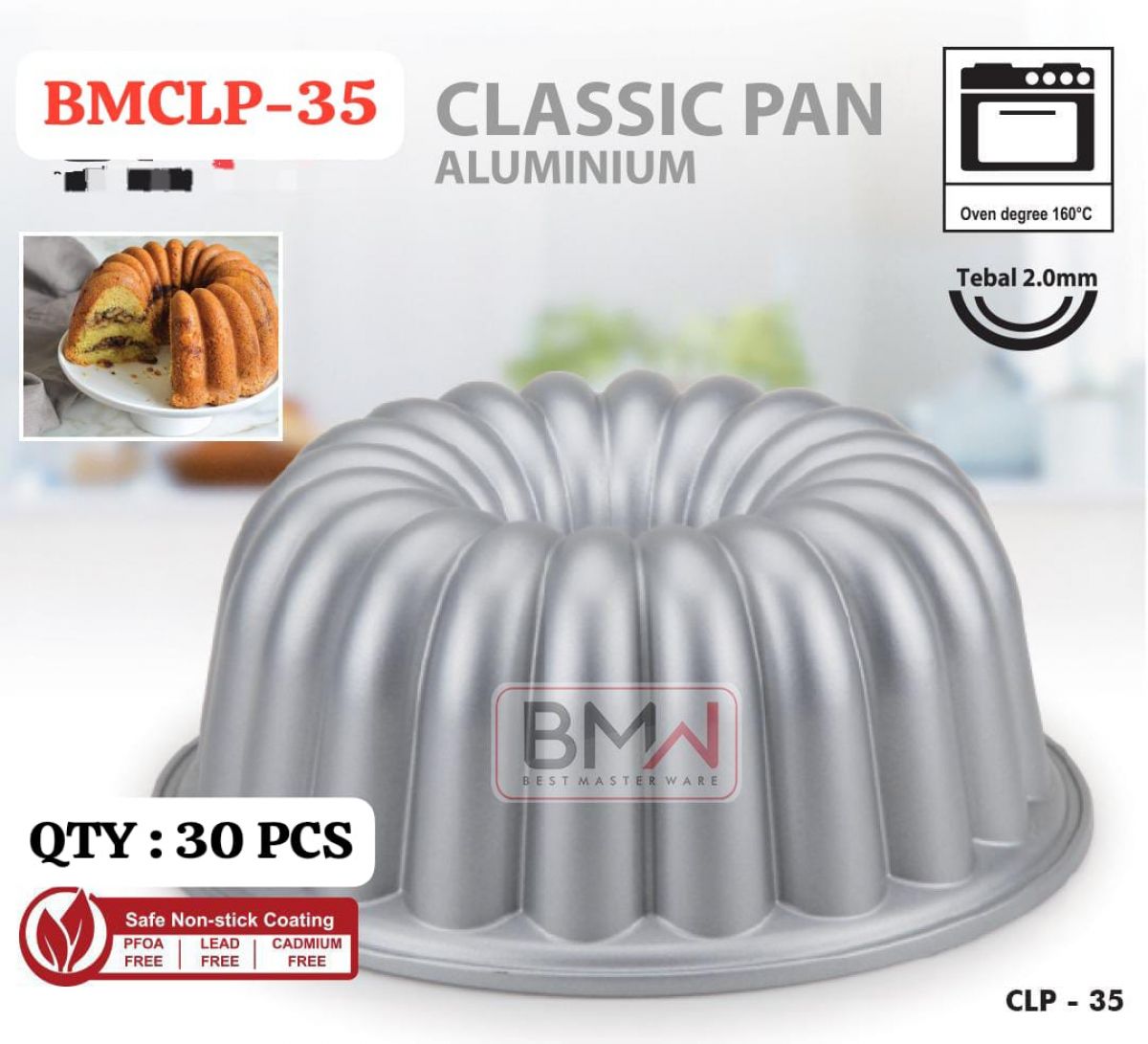CLASSIC PAN ALUMINIUM BMCLP-35 ISI 30 PCS