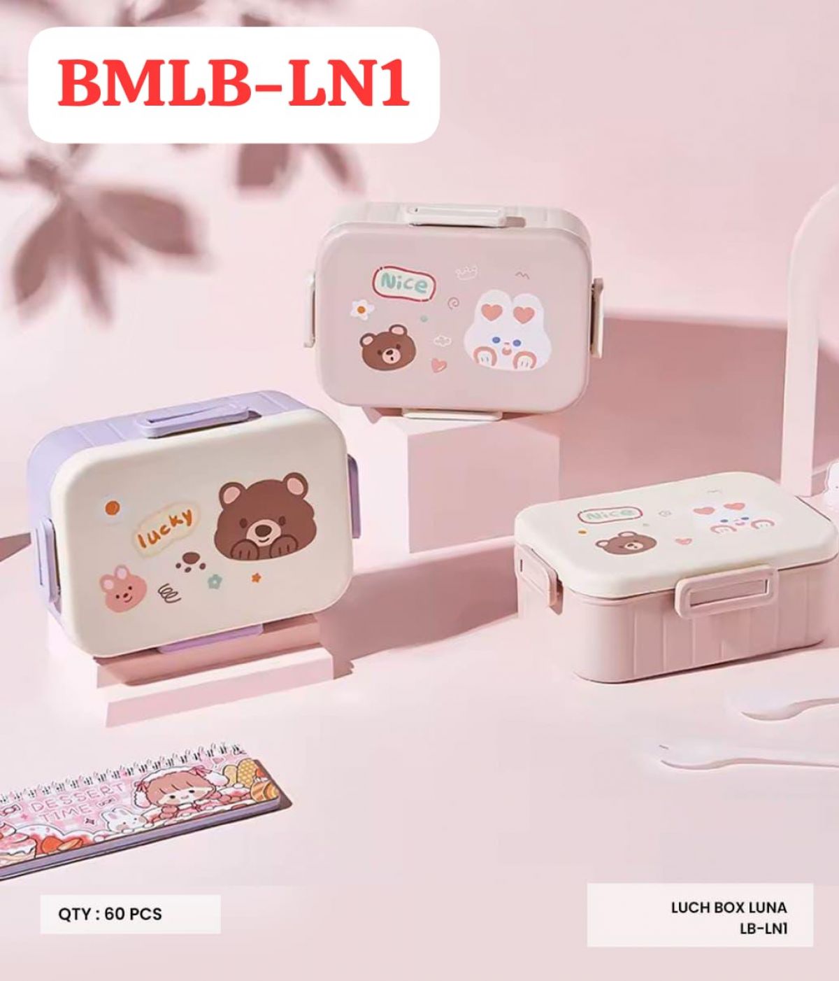 LUNCHBOX LUNA BMLB-LN1 ISI 60 PCS