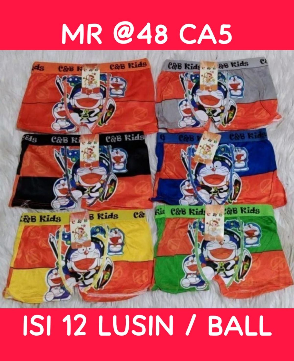 BOXER ANAK MR @48 CA5 SIZE M , L , XL ISI 120 PCS