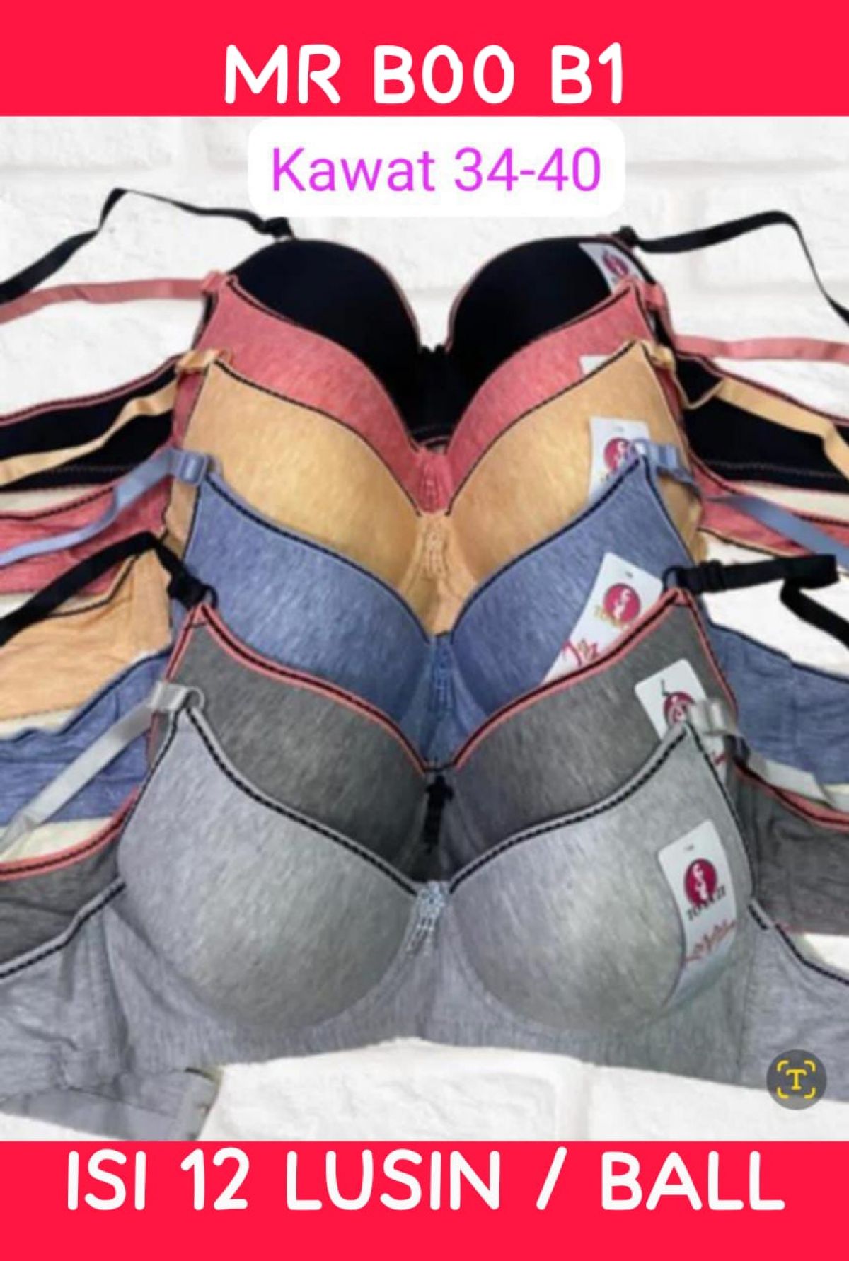 BH KAWAT MR B00 B1 SIZE 34 - 40 ISI 12 LUSIN